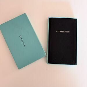 Vintage Tiffany & Co. Black Leather Address Book 5 1/4" by 3 1/4" New